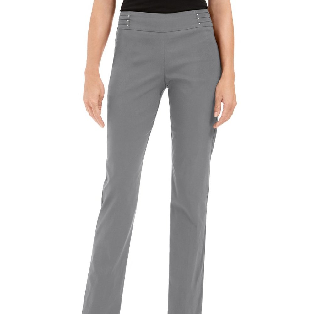 JM Collection Slim Leg Rivet Pants Sz Small P NWT
